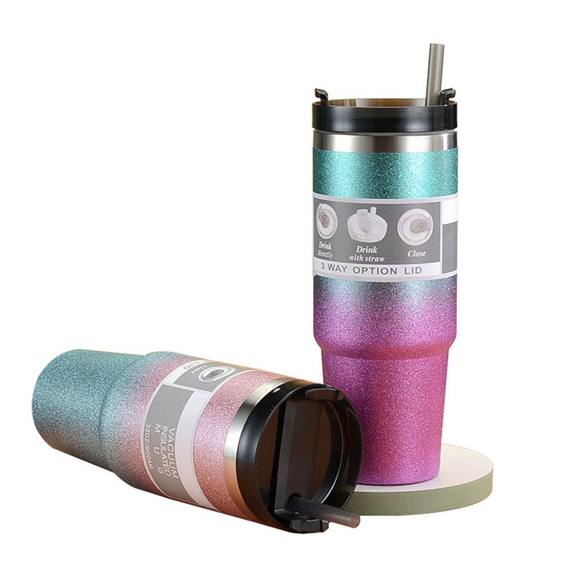 Wholesale 30oz Diamond Paint Double Layer Ice Cup Thermal Insulation Cold Coffee Cup Stainless Steel Travel Tumbler Car Travel Mugs – Travel Mugs and Car Travel Mug price