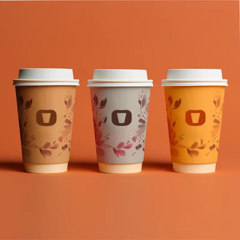 Wholesale Disposable Coffee Cups with Bamboo Fiber Lid FDA Approved – Paper Coffee Cups and Disposable Coffee Cups price