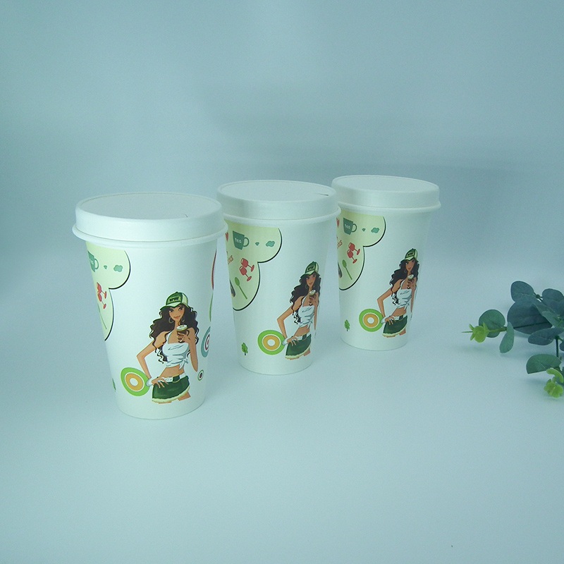 Wm847 16oz Bio-Based Disposable Paper Cup Biodegradable Compostable Custom Disposable Hot Drink Single Wall Paper Cup – Paper Cup and Coffee Cup price