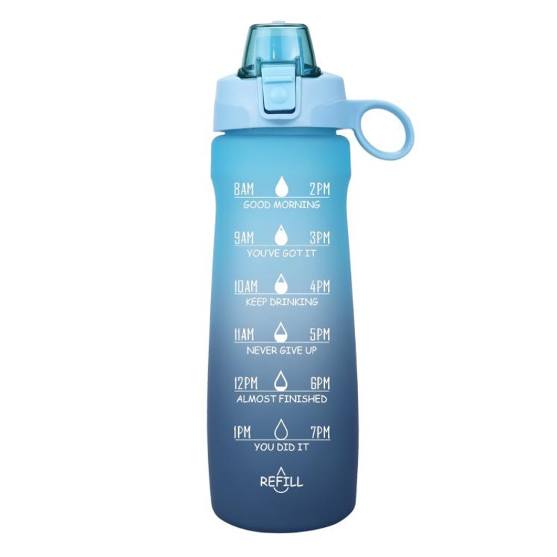 BPA Free 32 Oz 1000ml Plastic Sports Bottle Water Leak Proof 1 Liter Bottle Motivational Water Bottle – Tritan Water Bottle and Water Bottle price