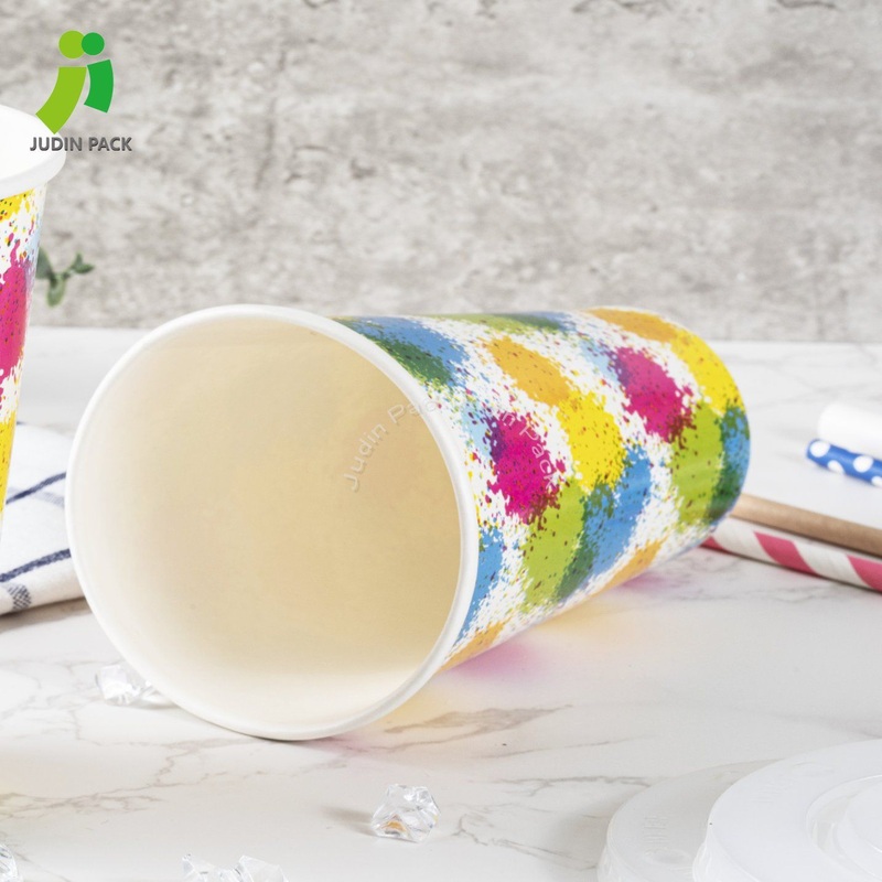 Customized Logo Coffee Cup Printed Eco Friendly Cold Drink Paper Cup – Paper Cup and Disposable Cup price
