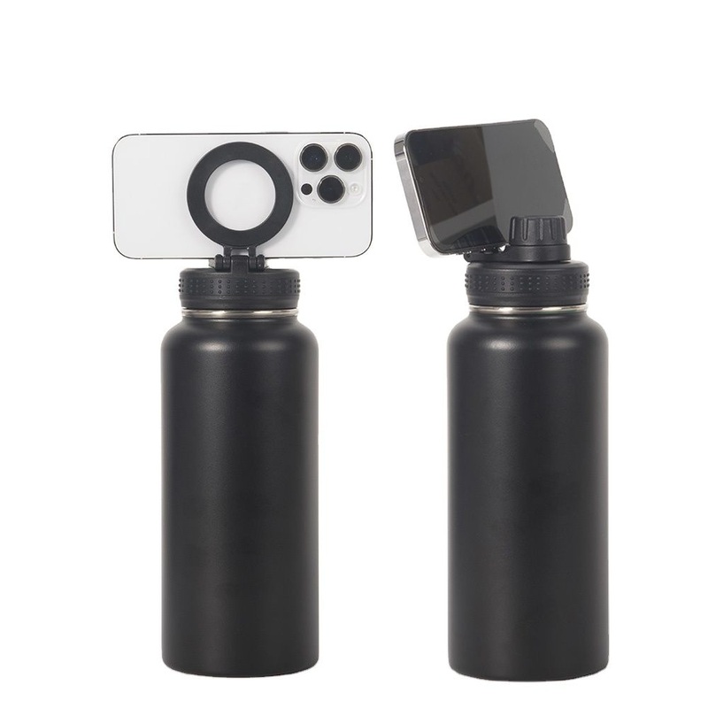 Double Wall Insulated Stainless Steel Water Bottle with Magnetic Phone Holder Water Bottle – Bottle and Sports Water Bottle price