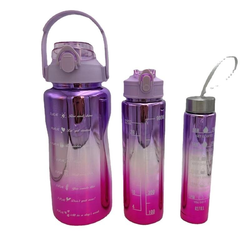 Gym Water Bottle Botellas De Agua 3 in 1 Trio Water Bottle En 1 Botes PARA Agua Gym Termo Termos Motivacional – Gym Water Bottle and 3 in 1 Trio Water Bottle price