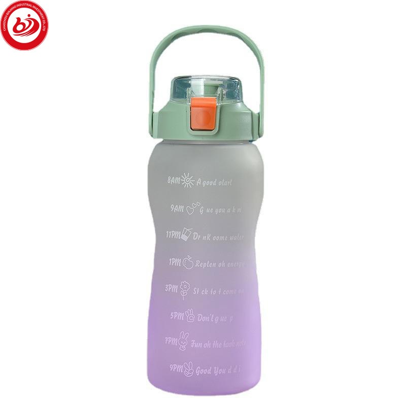 Large Water Bottle with Time Marker BPA Free Plastic Water Bottle Leak Proof Gym Bottle Gift for Fitness Sports Outdoor – BPA Free Water Bottle and Sports Water Bottle price
