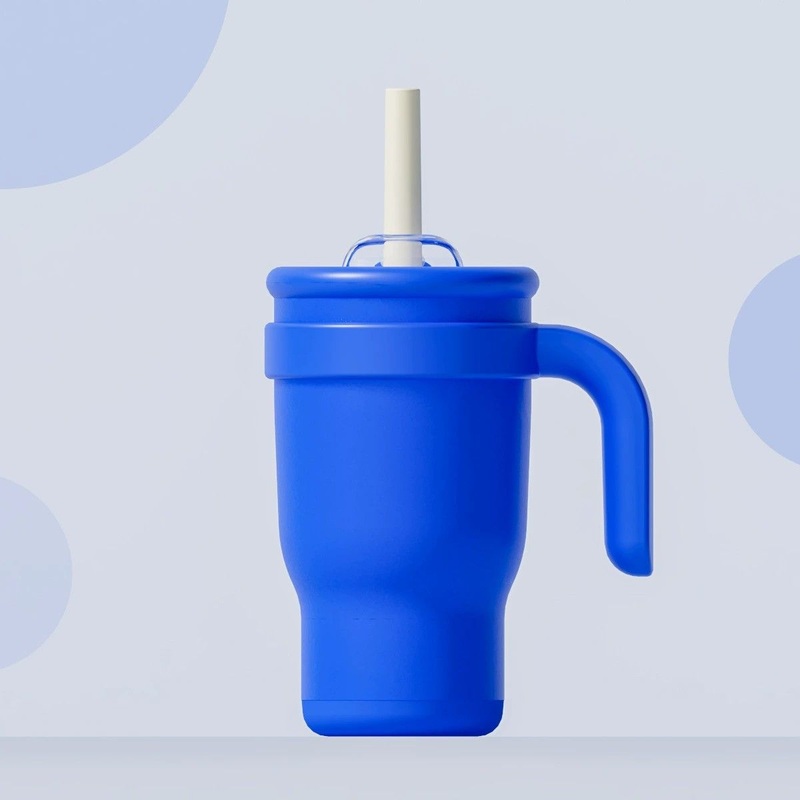 Leakproof Insulated Stainless Steel Water Bottle Mug 14oz Tumbler with Handle and Straw Keeps Drinks Cold up to 18 Hours for Kids – Travel Tumbler and Stainless Steel Tumbler price