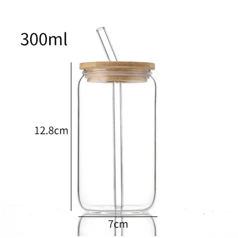 Manual Blown Borosilicate Glass Straw Cup with Bamboo Lid – Borosilicate Glass Cup and Manual Straw Cup price