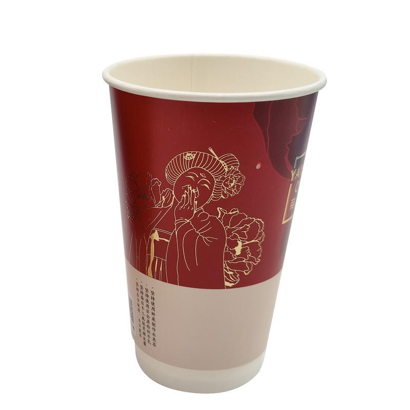 New Design Laser 12 Oz Disposable Wholesale Recyclable Custom Logo Laser Paper Cup – Rainbow Cup and 7oz Ripple Wall Cup Logo Printed Disposable P price