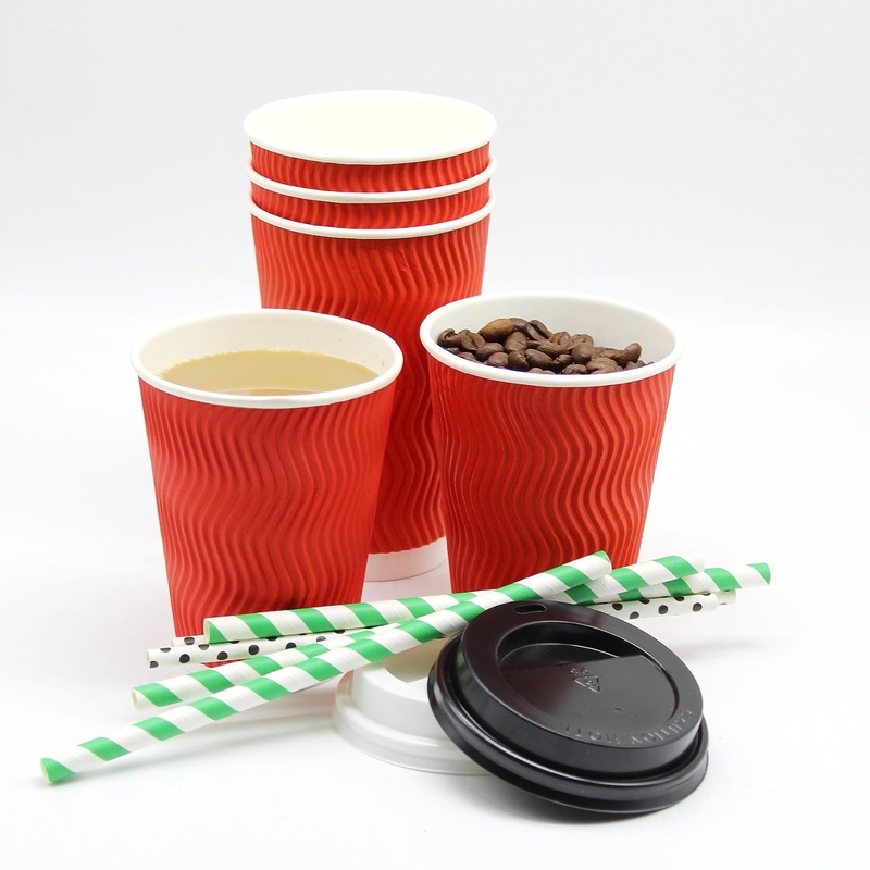 Take Away Corrugated Ripple Triple Wall Paper Coffee Cups – Red Ripple Cups and Biodegradable Ripple Cups price