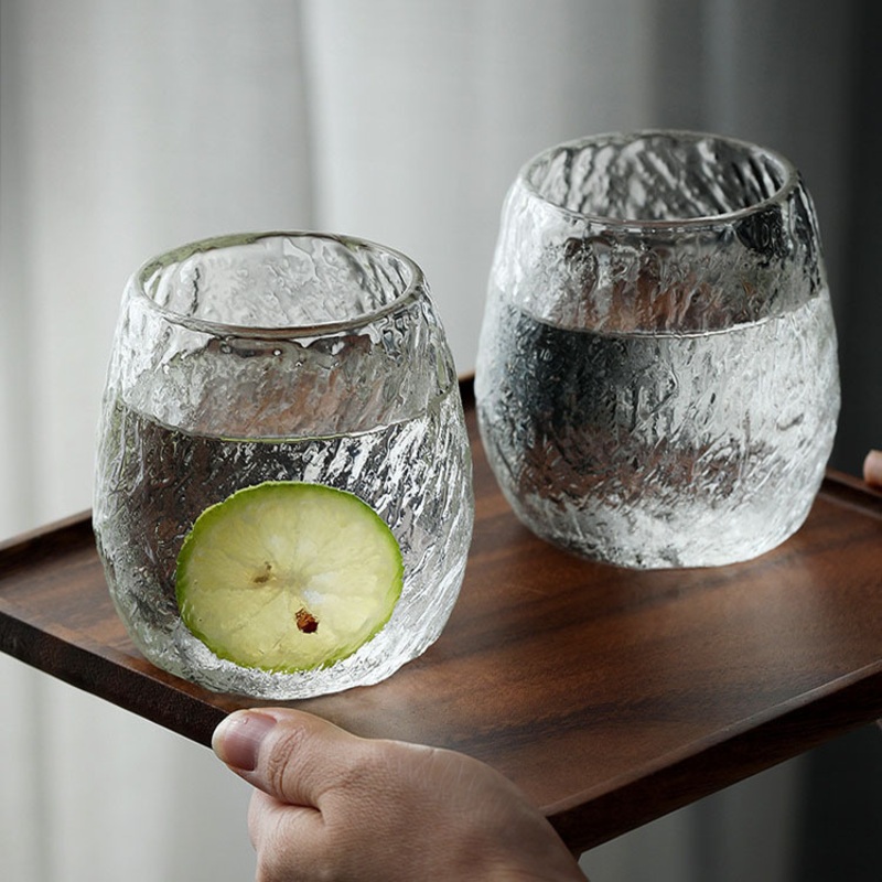 Thickened Heat-Resistant Hammer Patterned Single-Layer Tea Cup – Glass Bottle and Water Glass price