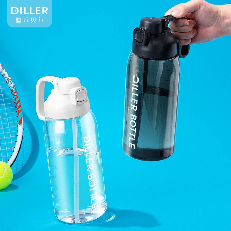 Tritan Black, White None Color Box 1850ml Gym Water Bottle – Sports Water Bottles and Tritan BPA Free Water Flask price