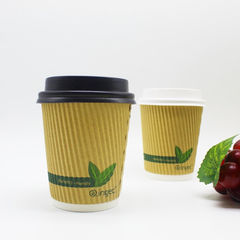 Wholesale Disposable Eco-Friendly Round Embossing Paper Coffee Cups Green Blue Pink Color – 8 Oz Paper Cup and 8oz Paper Cups for Coffee price