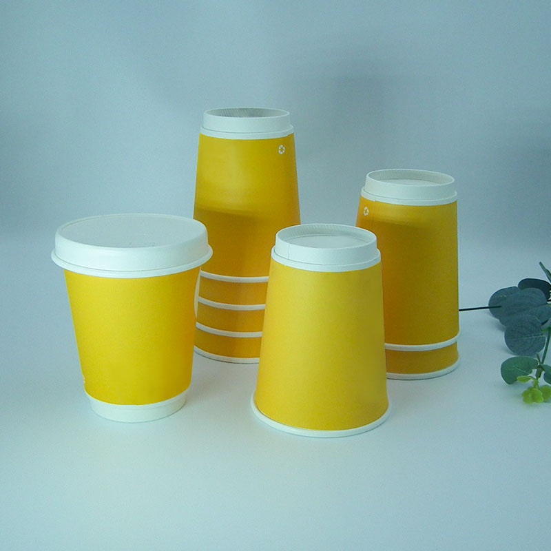 Wm389 PLA Coated 10oz Embossed Double Wall Disposable Drinking Juice Tea Paper Coffee Cups – Cup and Paper Cup price