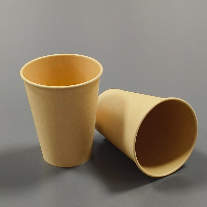 10oz Single Kraft Wall with Lid Custom Print Logo Paper Coffee Cup – 10oz Papewr Cup and Single Wall Paper Cup price