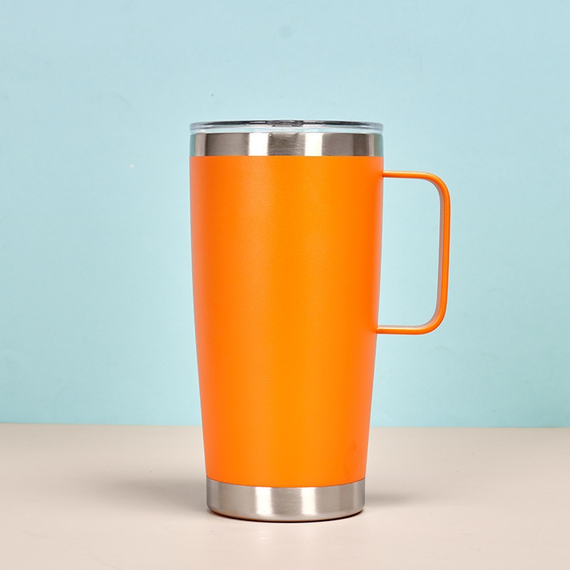 20oz Reusable Double Wall Stainless Steel Insulated Travel Coffee Mug Tumbler with Handle – Coffee Mug and Stainless Steel Coffee Mug price
