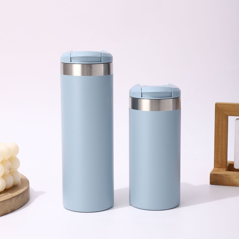 350ml 500ml Vacuum Insulated Straight Stainless Steel Tumbler with BPA Free PP Flip-up Lid – Coffee Mug and Stainless Steel Coffee Mug price