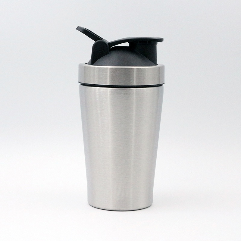 600ml stainless steel shaker drinking water bottle cap with handler for travel – protein shaker bottle and stainless water bottle price