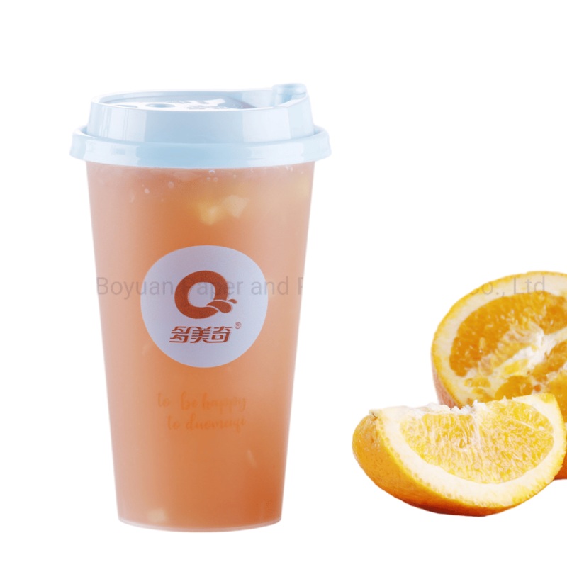 China OEM Transparent PP Plastic Drinking Cup for Cold Beverage Cola Juice Milk Tea with Cover – Disposable Cups and Drinking Cups price