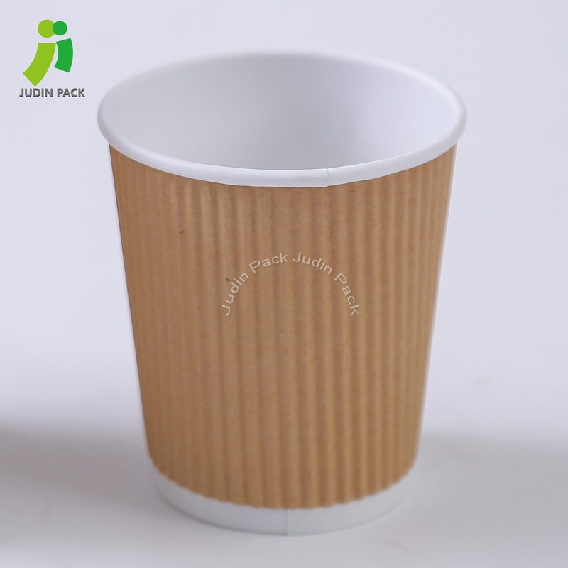 Customized Disposable Ripple Wall Paper Cup with Lid – Paper Cup and Ripple Wall Cup price