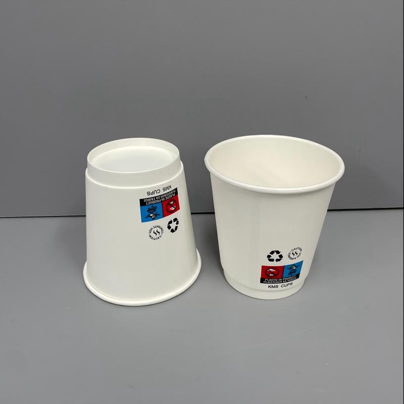 Customized Printed Logo Eco Friendly White Kraft Disposable Paper Coffee Cup Paper Cup with Lid – Eco-Friendly Customized Paper Cups and Paper Coffee Cup with Lid price