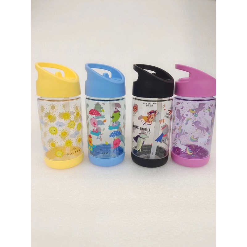 Hot Selling BPA Free Tritan Baby Plastic Sport Water Bottle for Children 350ml Kids Water Bottle with Straw – Water Bottles and Plastic Water Bottle price