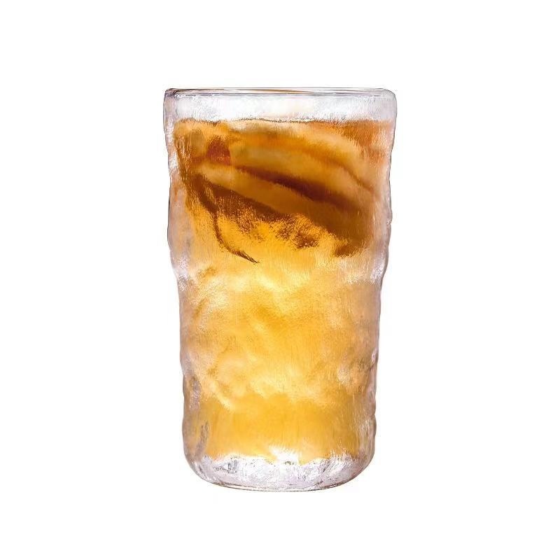 Ins Style Glacier Pattern Whiskey Glass Creative Thick Bottom Bar Wine Glasses Cup 350ml – Fruit Juice Cup and Glass Cup price