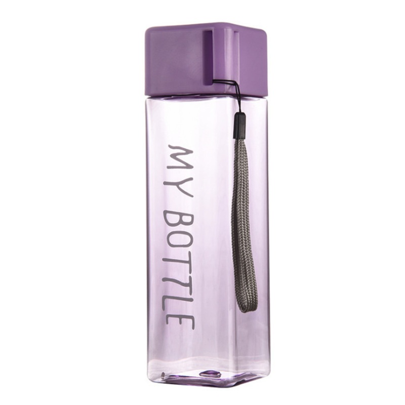Multi Color Transparent Water Cup Portable Outdoor Sealed Simple Creative Plastic Water Cup Bottle – Frosted Transparent Water Cup and Transparent Water Cup price