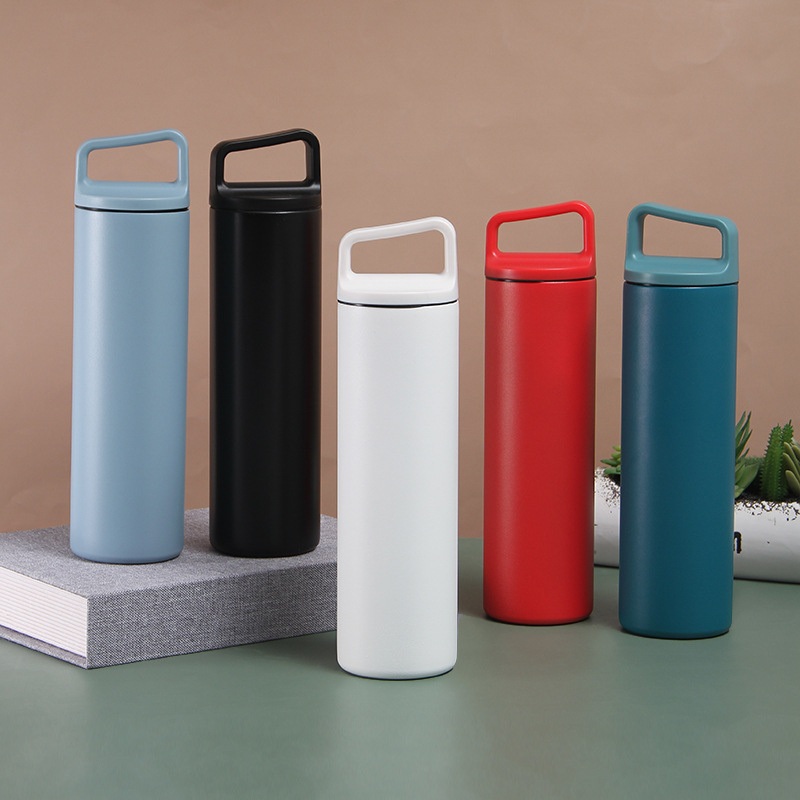 Reusable Double Wall Stainless Steel Wide Mouth Vacuum Insulated Flask with Handle Lid – Vacuum Flask and Stainless Steel Bottle price