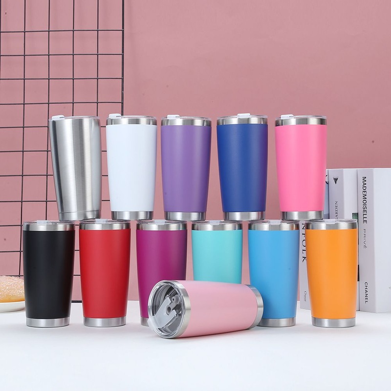 Wholesale Powder Coated 20 Oz Vacuum Insulated Stainless Steel Magnetic Tumbler Custom Products Promotional Items Water Bottle with Lid – Water Bottle and Stainless Water Bottle price