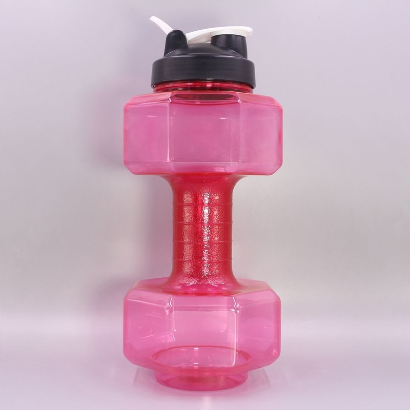 2.2L new design large custom colorful Dumbbell water bottle for fitness – sports water bottle and plastic water bottle price