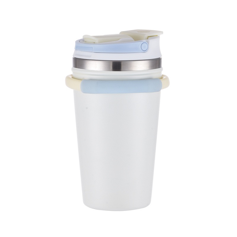 350ml BPA Free 304 Double Wall Stainless Steel Coffee Cup with Silicone Straw – Coffee Mug and Stainless Steel Bottle price