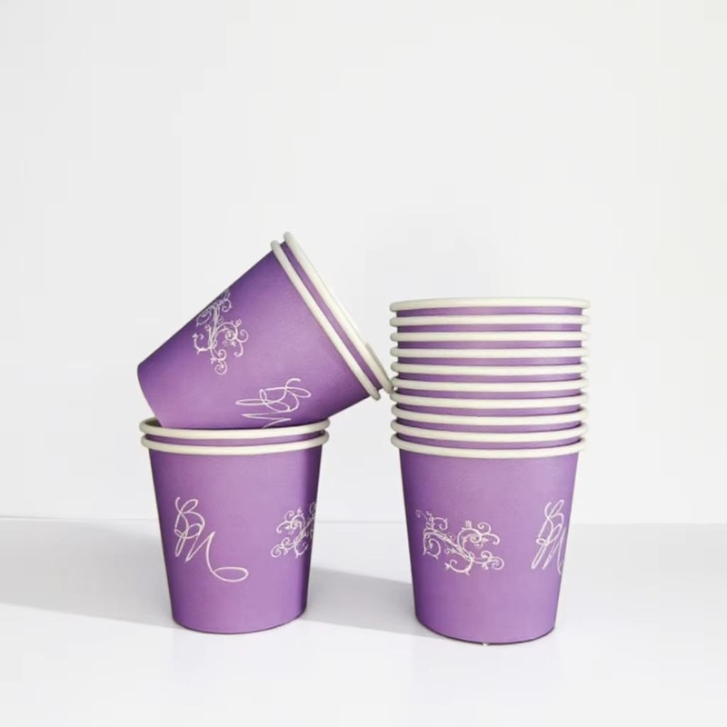 4oz Disposable Single Wall Coffee Cup with Lid Custom Tea Paper Cup of Coffee – Coffee Mugs with Plastic Lids and Custom Logo Printed Mugs price