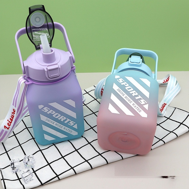 50oz PC Plastic Gradient Color Water Bottle with Rope Handle – Sports Water Bottle and Tumbler price