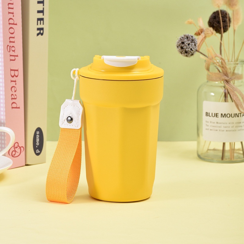 Custom Logo 450ml Car Water Mug Stainless Steel Pint Cup Bear Tumbler Travel Coffee Mug with Rope – Water Mug and Stainless Steel Pint Cup price