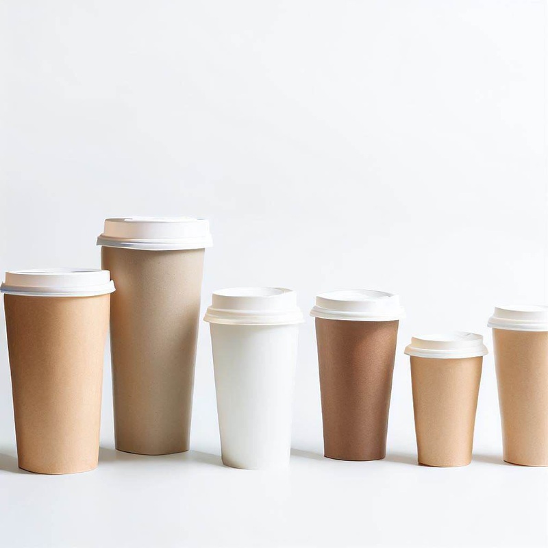 Logo Design 6oz 12oz Ripple Wall Recyclable Biodegradable Paper Cups with Lids – Recyclable Paper Cups and Biodegradable Cups price