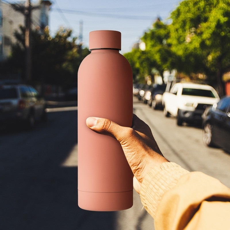 Wholesale promotional 500ml 304 Stainless Steel Small Mouth Water Bottle – Rubber Painting and 304 Stainless-Steel price