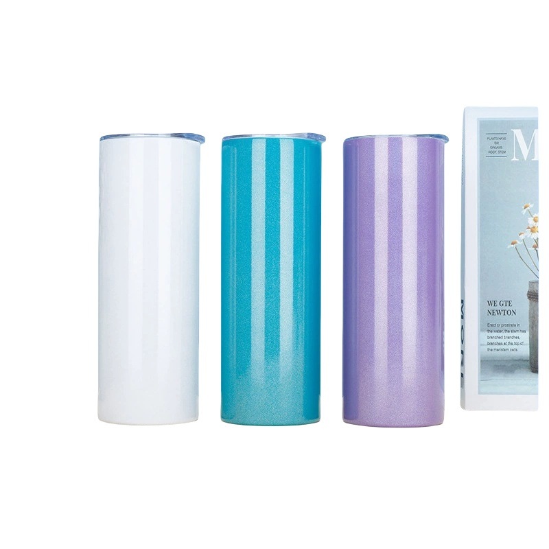 20oz Glitter Shimmer Skinny Straight Stainless Steel Tumbler Handgrip Pattern with Lid – Rainbow Glitter Tumbler and Straight Tumbler 20oz price
