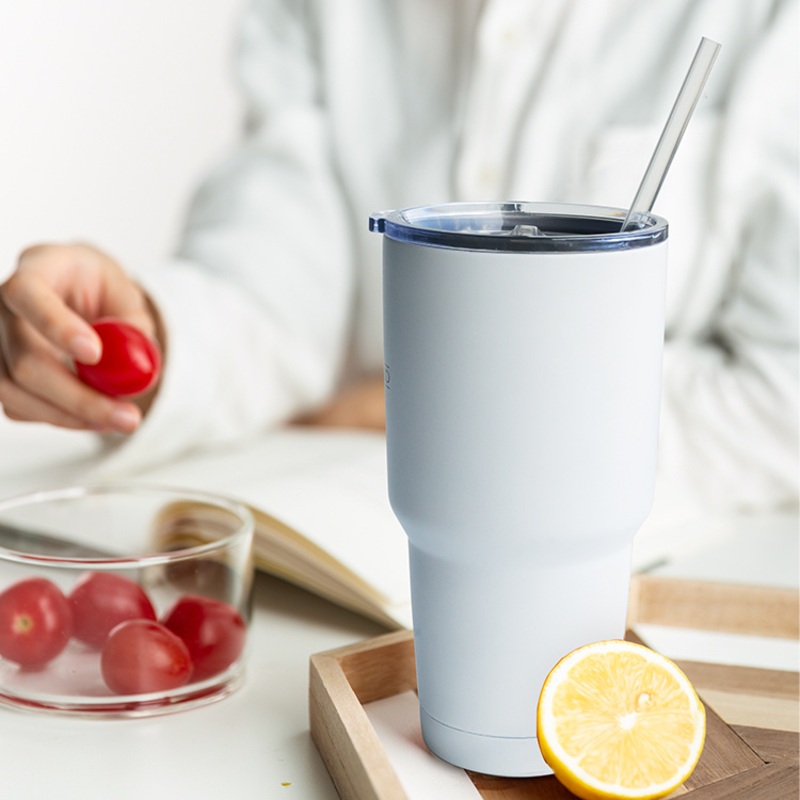 30 Oz Insulated Double Wall Stainless Steel Travel Mug Tumbler with Leak-Proof Straw Lid & Flip Lid – Mugs and Travel Mugs price