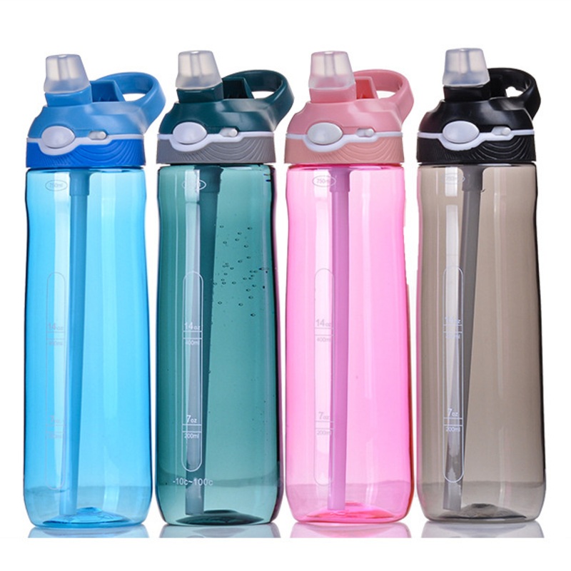 BPA Free Leakproof Drinking Water Bottle with Flip-Straw for Sports Bike Hiking – Water Bottle and Plastic Water Bottle price
