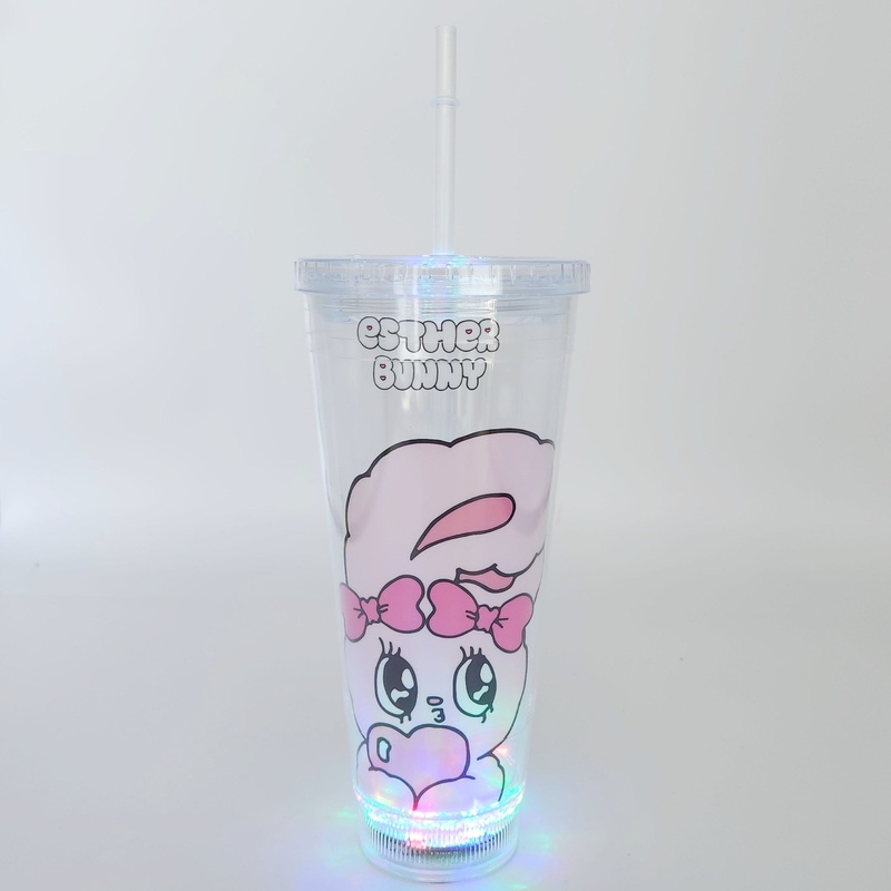 Custom Popular Ice Cool Shining Double Wall Plastic Cup with LED Light – Double Wall Cup and Plastic Cup price