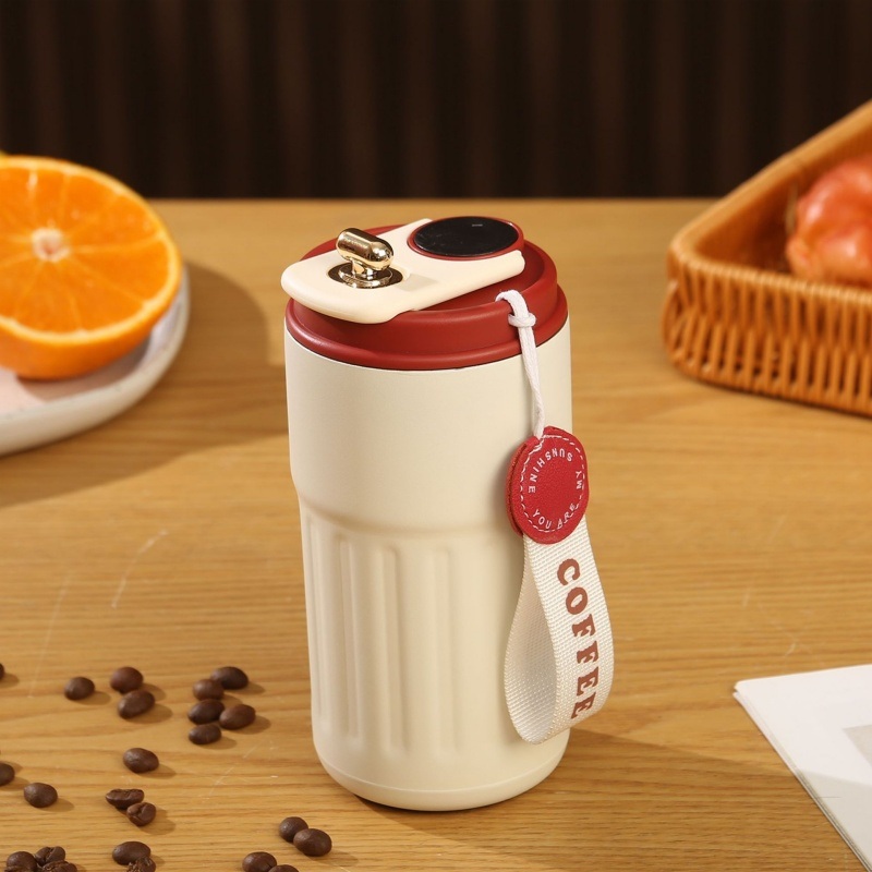 Double-Wall Stainless Steel Insulated Travel Tumbler Mug Coffee Mug with Temperature Display – Coffee Mug and Insulated Cup price