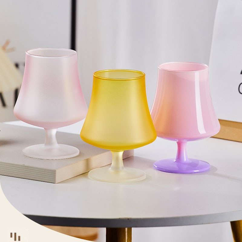 Manufacturer Wholesale Colored Glass Cup for Drinking Wine Cup Frosted Glass Cups – Glass Bottle and Water Cup price
