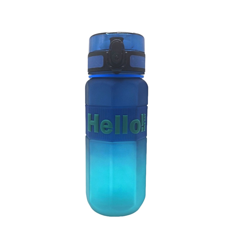 Newest Design 2024 Hexagon Gradient Plastic Water Bottles with Straw Portable Rope Outdoor Sports Cups with Measurement Scale – Sport Water Bottle and Customizable Logo Water Bottle price