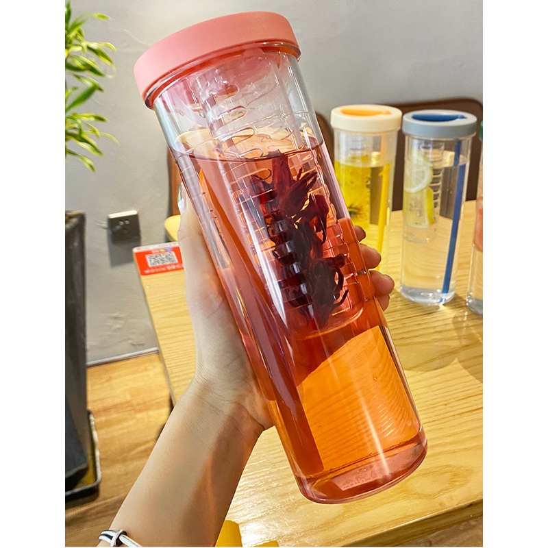 Plastic Straw Cup Large Capacity Water Bottle Transparent and Heat-Resistant Portable Milk and Juice Cup for Students – Water Bottle with Lids and Water Bottle Summer price