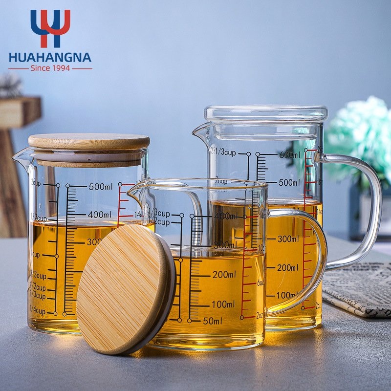 Wholesale Coffee Milk Measuring Jug Glass Kettle Cold Water Carafe with Scale and Lid – Glassware and Glass Cups price