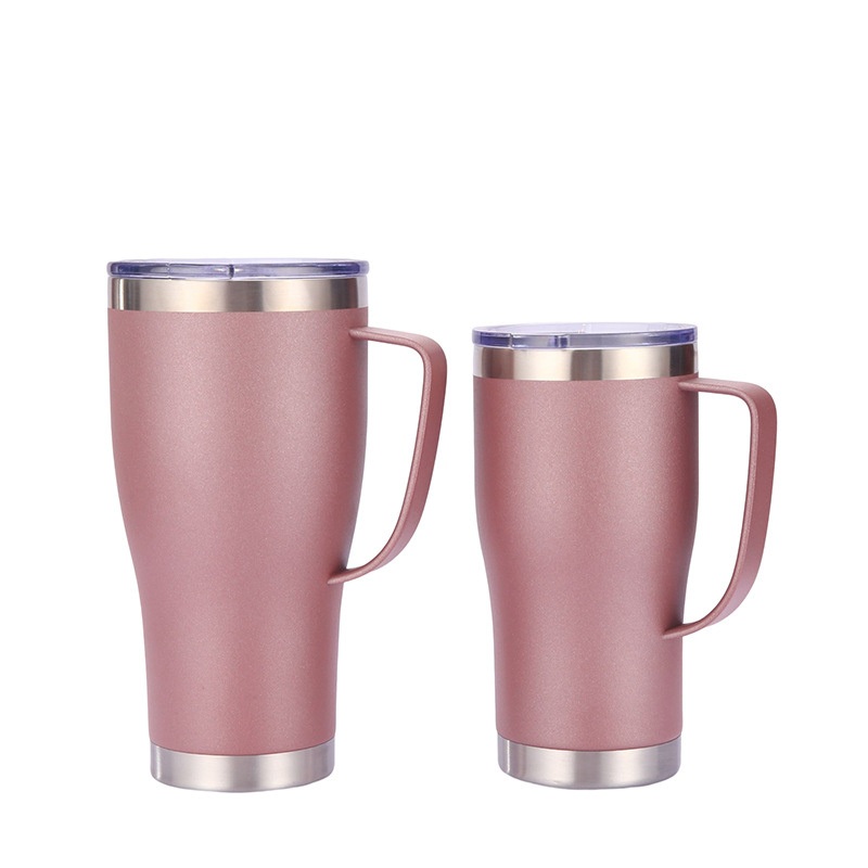 20oz 30oz Vaso Cafetero Tazas Drinkware Reusable Stainless Steel Double Wall Vacuum Insulated Beer Tumbler with Handle – Coffee Mug Thermal and 20oz Vacuum Insulated 30oz Tumbler with Handle price