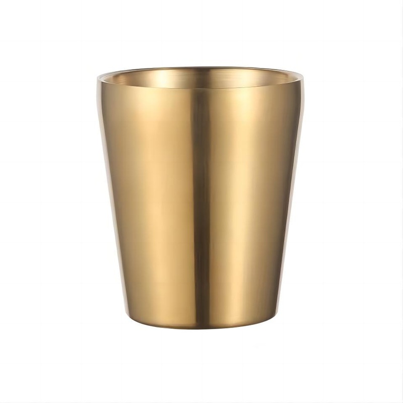 304 Stainless Steel Cup Goldcolor Sample Style Korean Bulgogi Restaurant Servingunbreakable Cup – Stainless Steel Cup and Stainless Steel Round Cup price