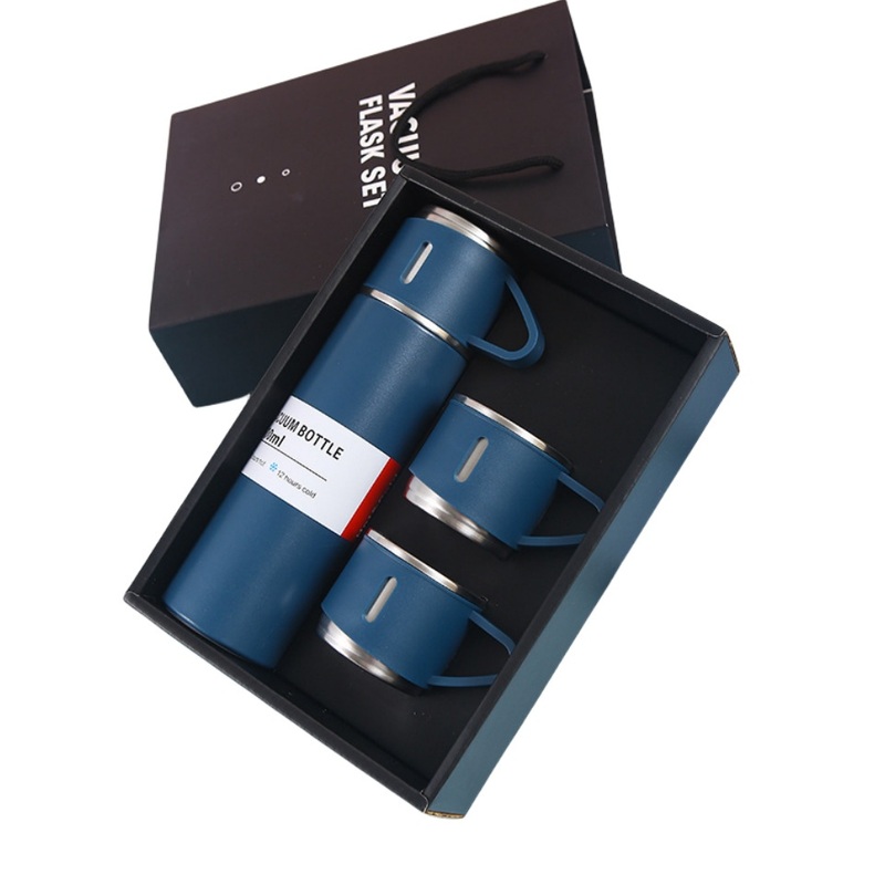 500ml New Design Stainless Steel Water Bottle 3PCS Vacuum Flask Gift Set Couple Cup Coffee Mug Set – Stainless Steel Water Bottle and Vacuum Flask Gift Set price