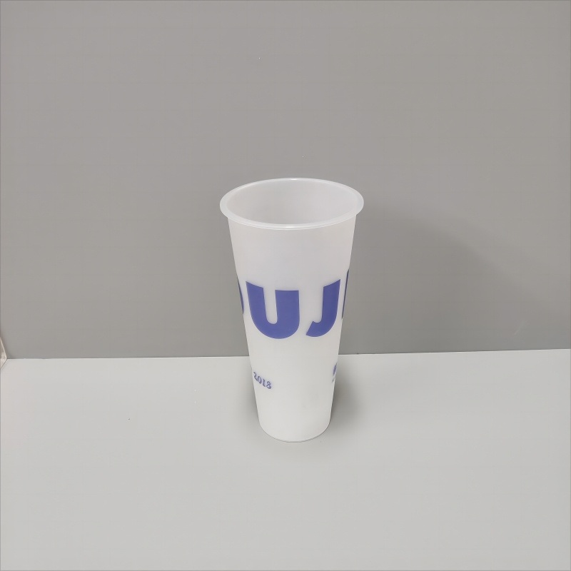 Custom Logo Printing Disposable Coffee Cups Takeaway with Lid Juice Milk Tea Plastic Smoothie Cup – Transparent Plastic Cup and Bubble Tea Plastic Cup price