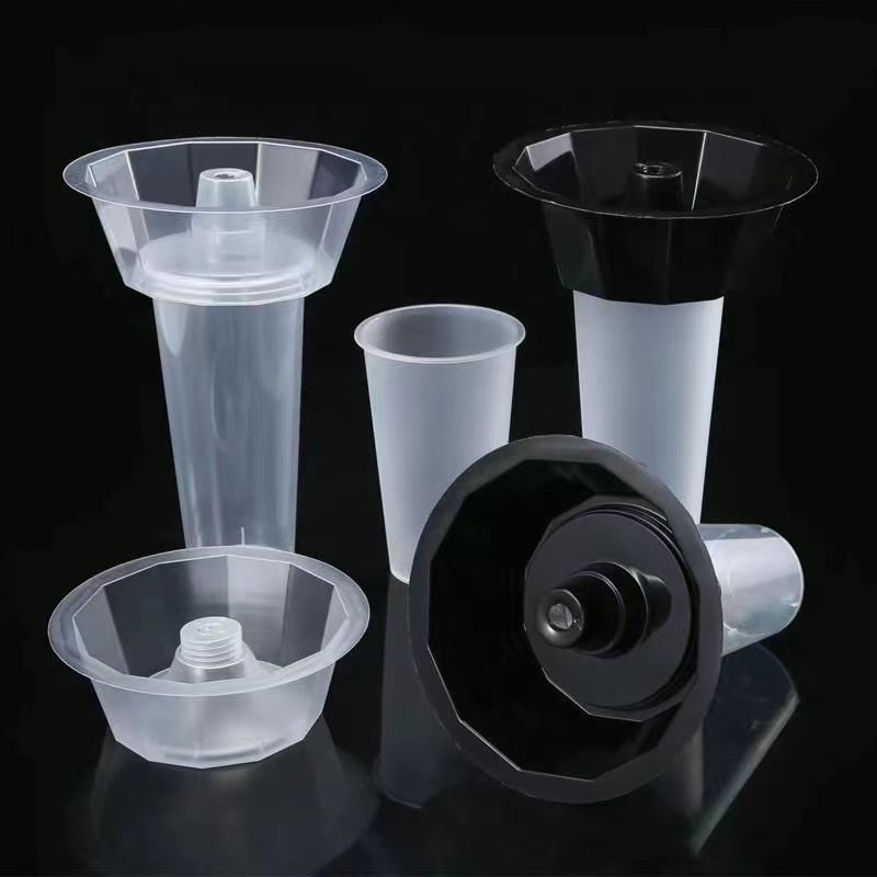Disposable PP Takeaway Snack Drink Plastic Cup with Straw and Tray Bowl – Cup with a Bowl and Take Away Cup price