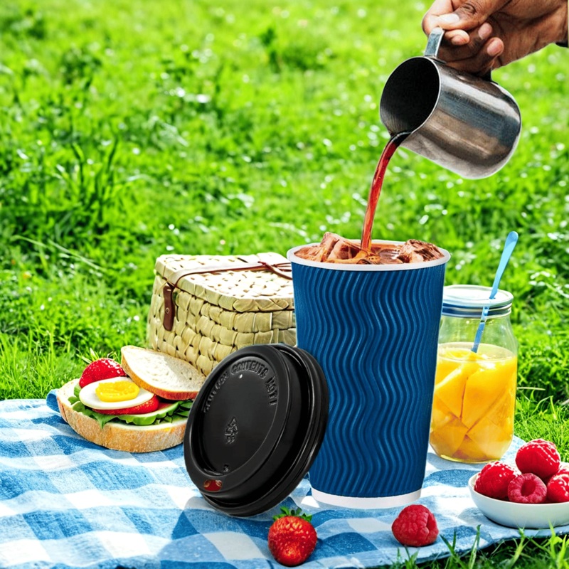 Durable Customized Single Wall Hot Drinking Coffee Cups 14oz Offset Printing – Cups and Ripple Cups price